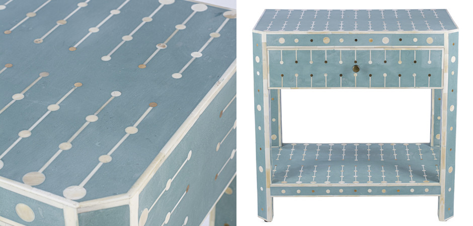 Тумба Sprout Bone Inlay Bedside 1 DRAWER