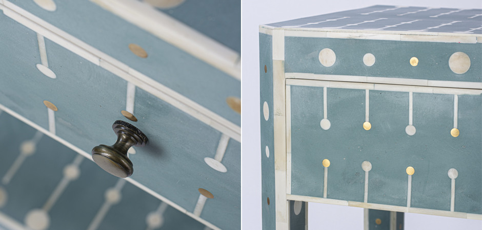 Тумба Sprout Bone Inlay Bedside 1 DRAWER