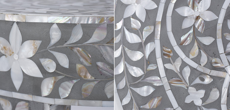 Столик MOTHER OF PERAL INLAY STOOL