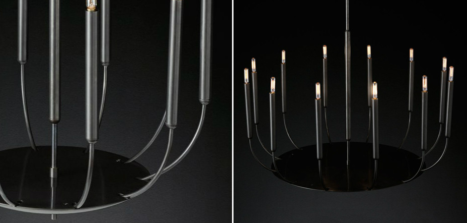 Люстра Quenouilles Round Chandelier black