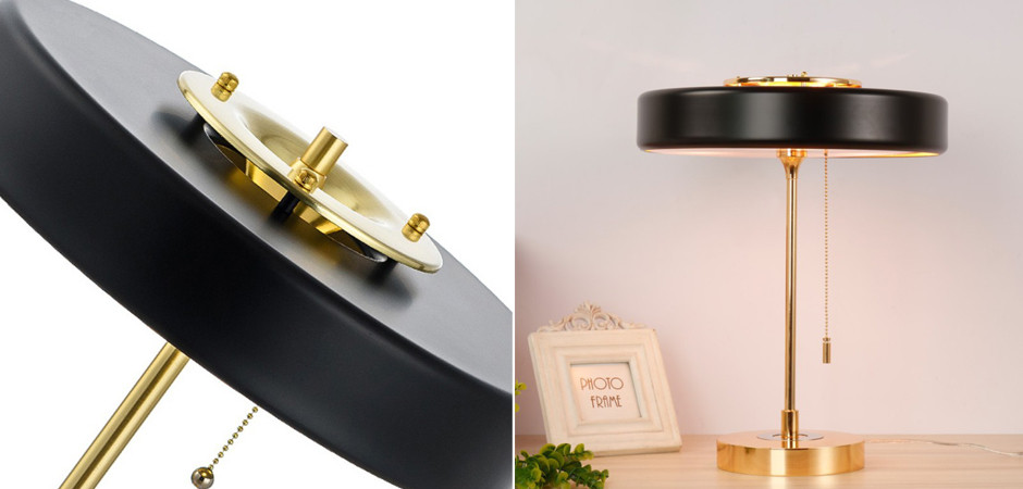 Настольная Bert Frank Revolve Table Lamp Black