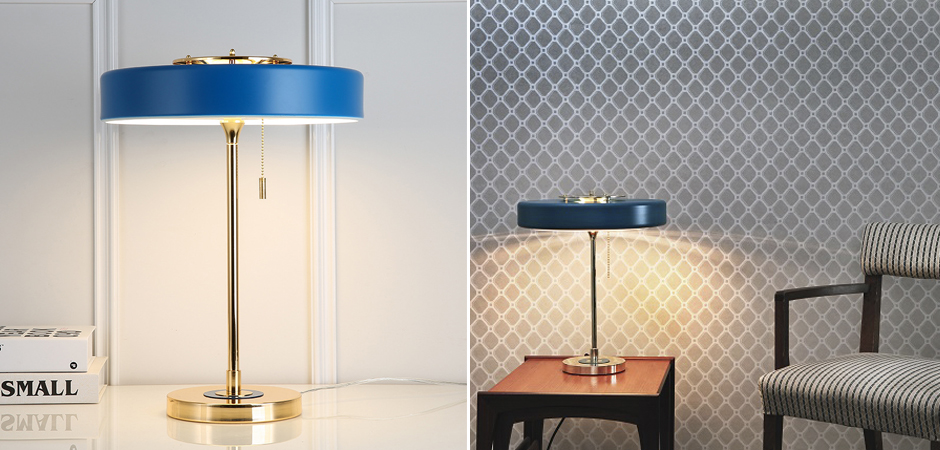 Настольная Bert Frank Revolve Table Lamp Blue