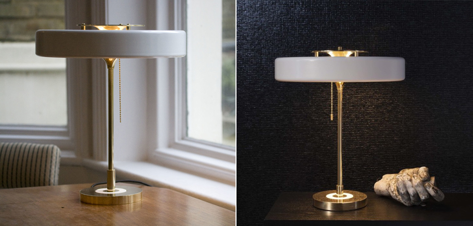 Настольная Bert Frank Revolve Table Lamp White