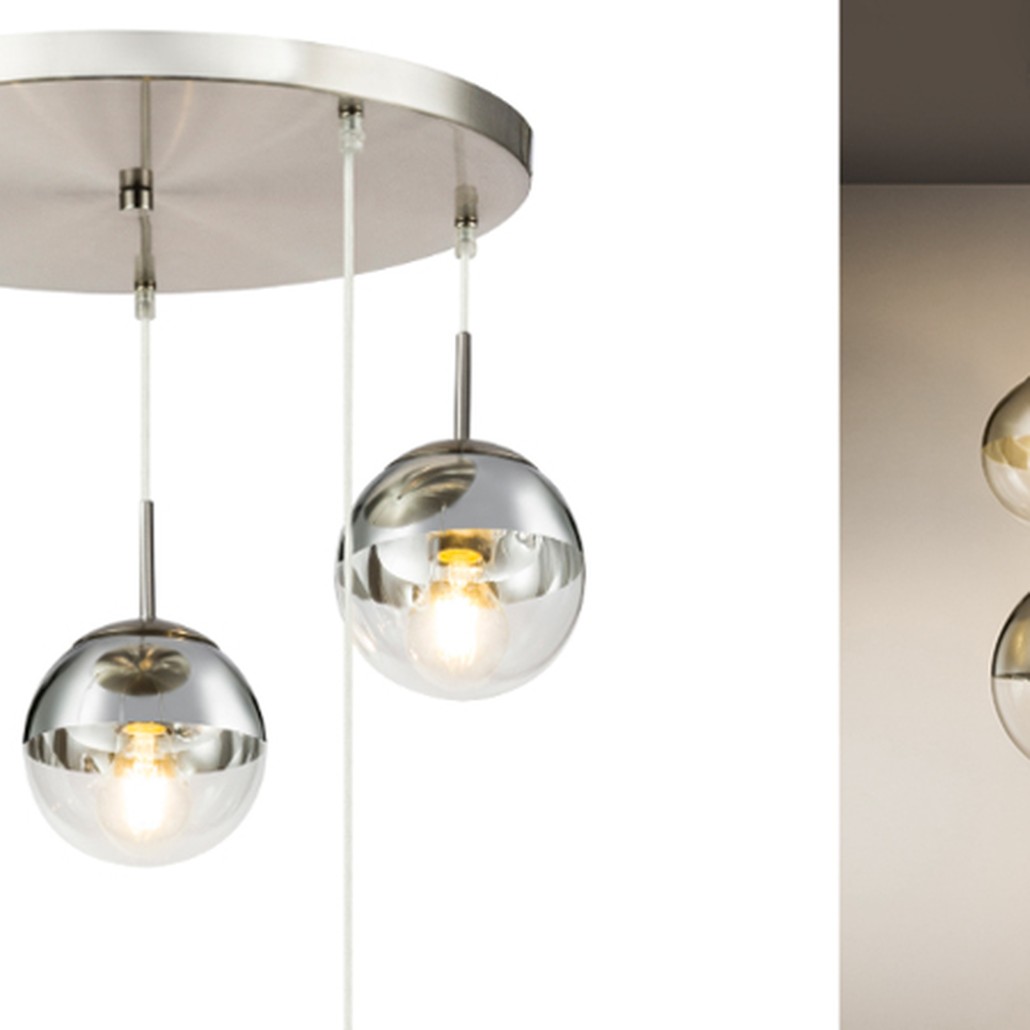Светильник подвесной Mirror Ball Silver 5 плафонов