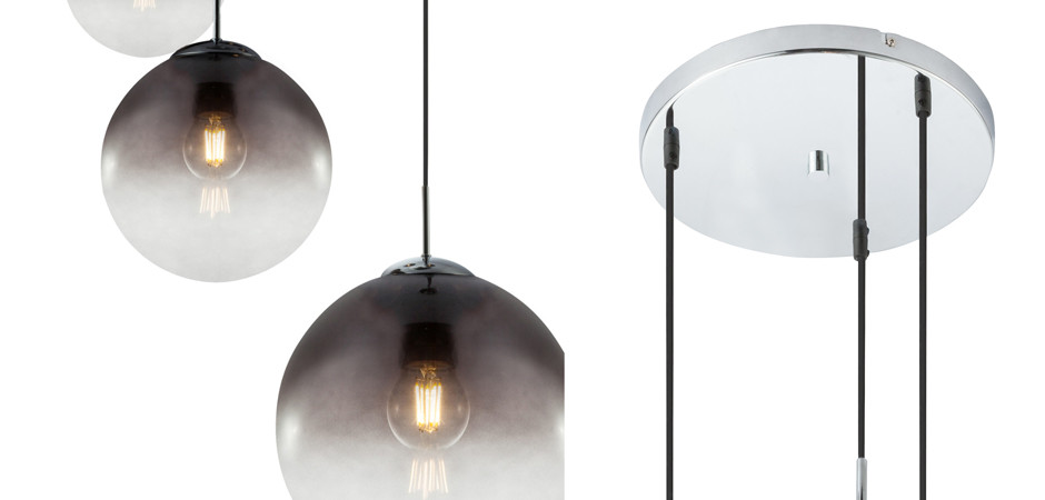 Люстра Ball Sunrise Pendant lamp smok 3 плафона