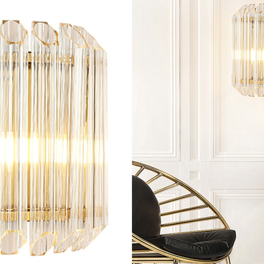 Бра Hexagon Wall Lamp прозрачное стекло