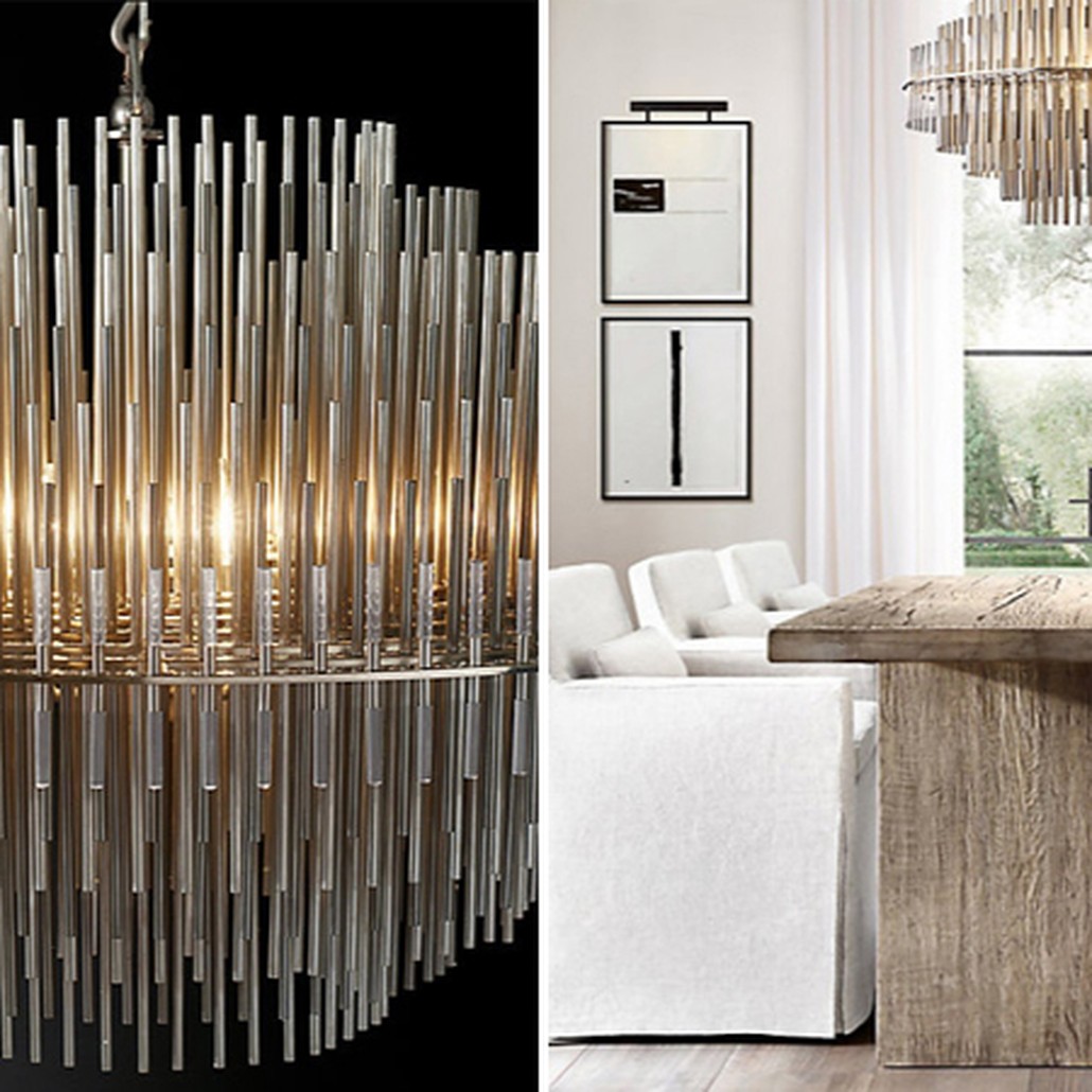 Люстра Emile Round Chandelier Chrome