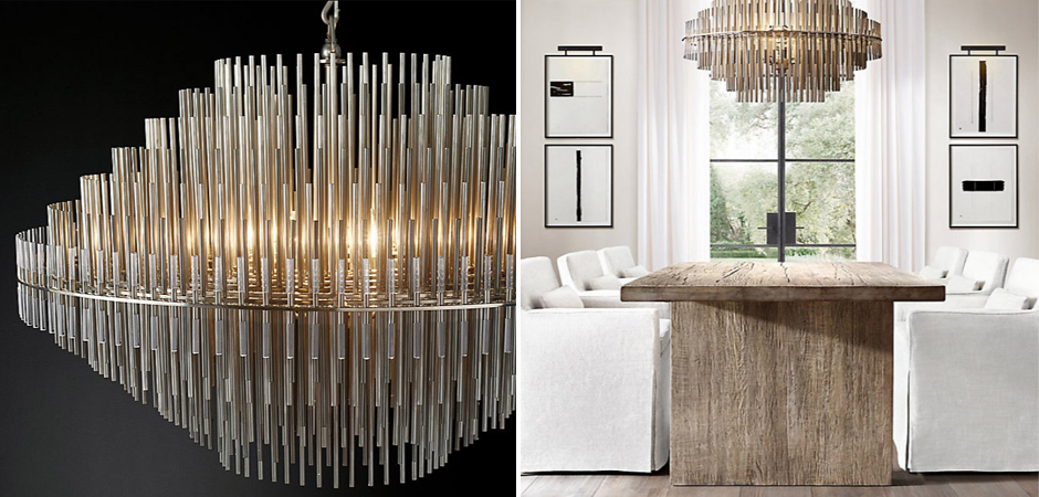 Люстра Emile Round Chandelier Chrome