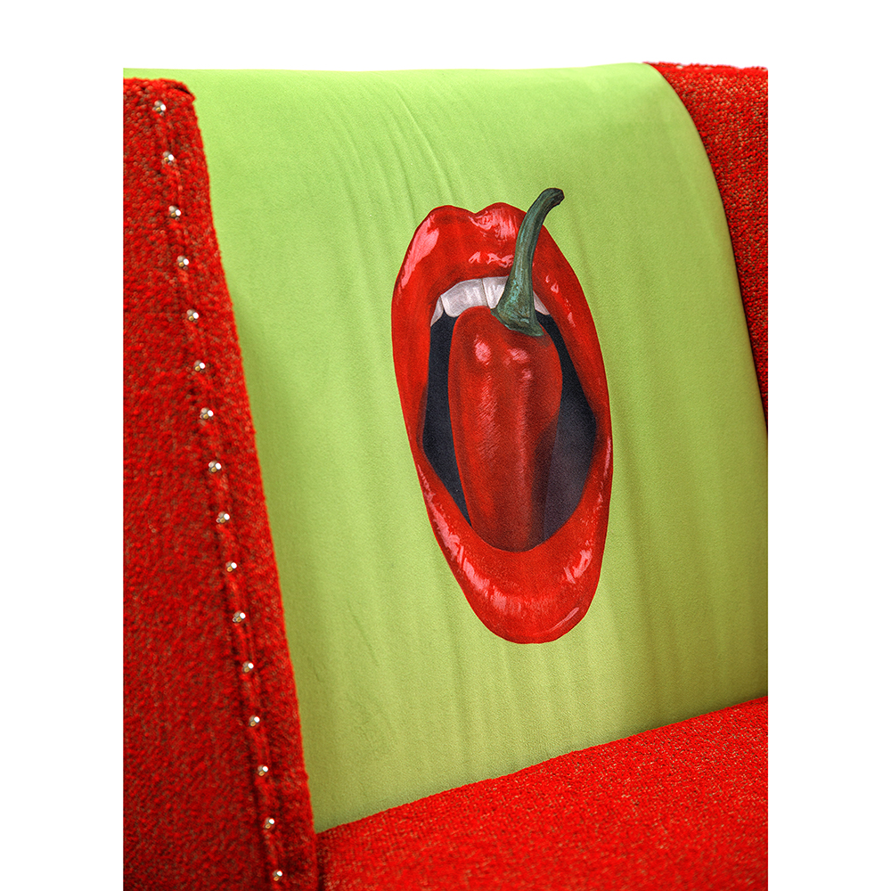 FUN Armchair "Chili Pepper" Red Дизайнерское кресло с цветным принтом