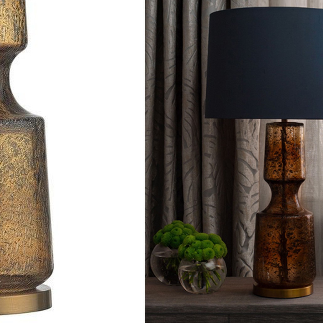 Настольная лампа Antero Amber Smoke Table Lamp