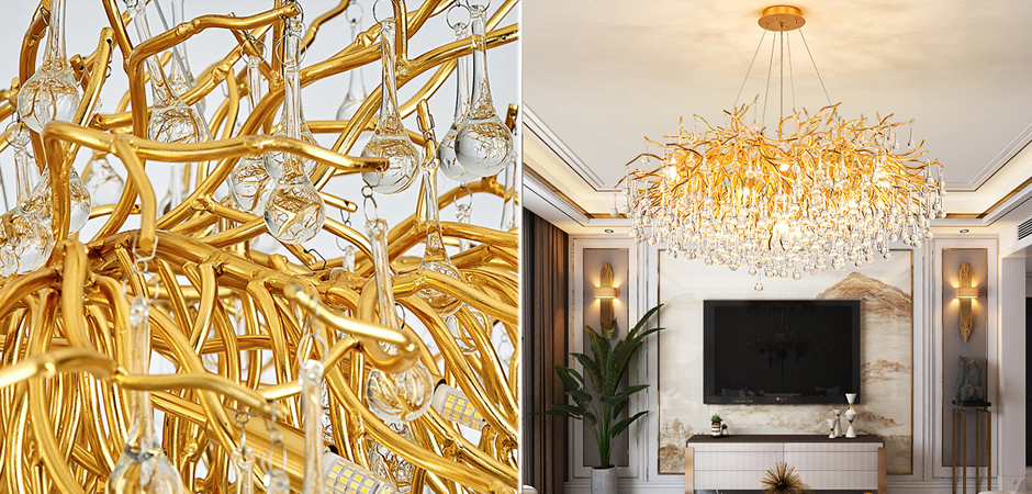 Люстра Droplet Chandelier circle