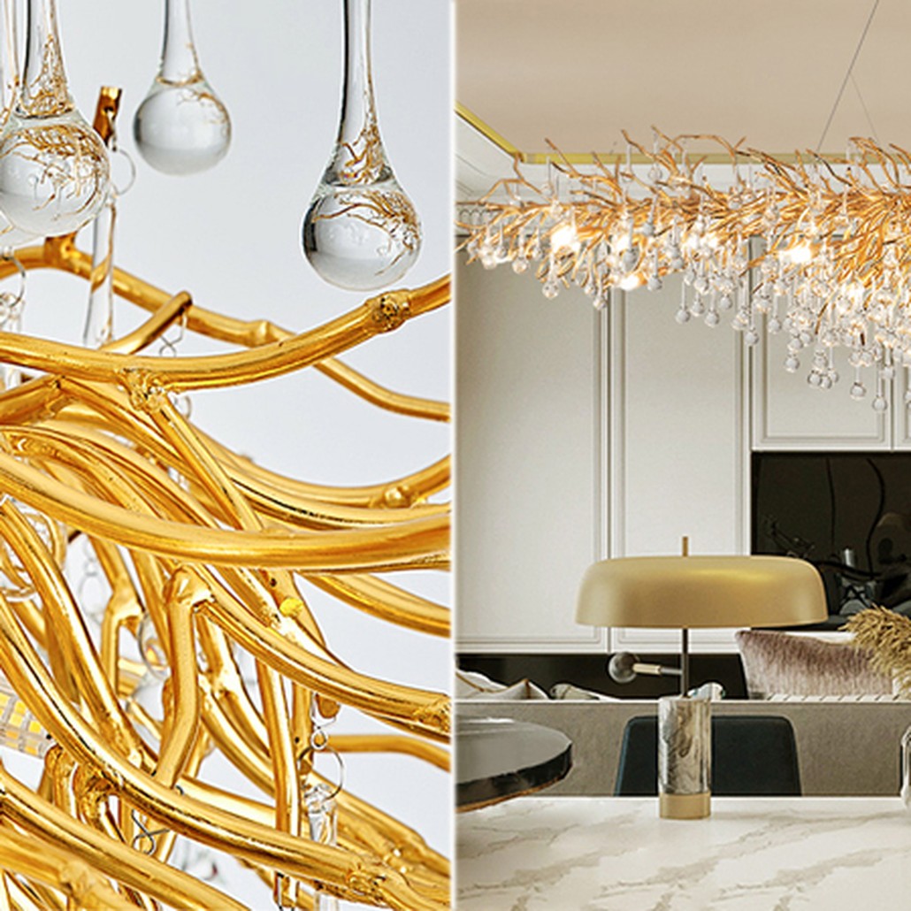 Люстра Droplet Chandelier oval L