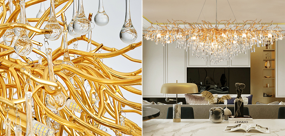 Люстра Droplet Chandelier oval L