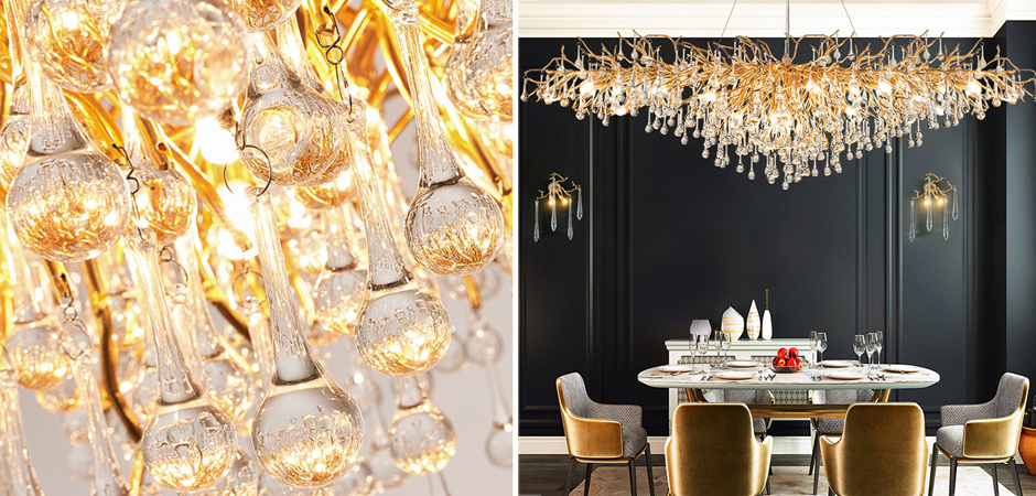 Люстра Droplet Chandelier oval L