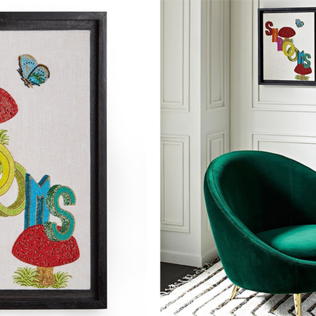 Панно Jonathan Adler Shrooms Beaded Wall Art