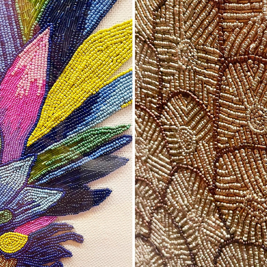 Панно PINEAPPLE BEADED WALL ART