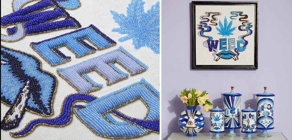 Панно Jonathan Adler WEED BEADED WALL ART Wall Art
