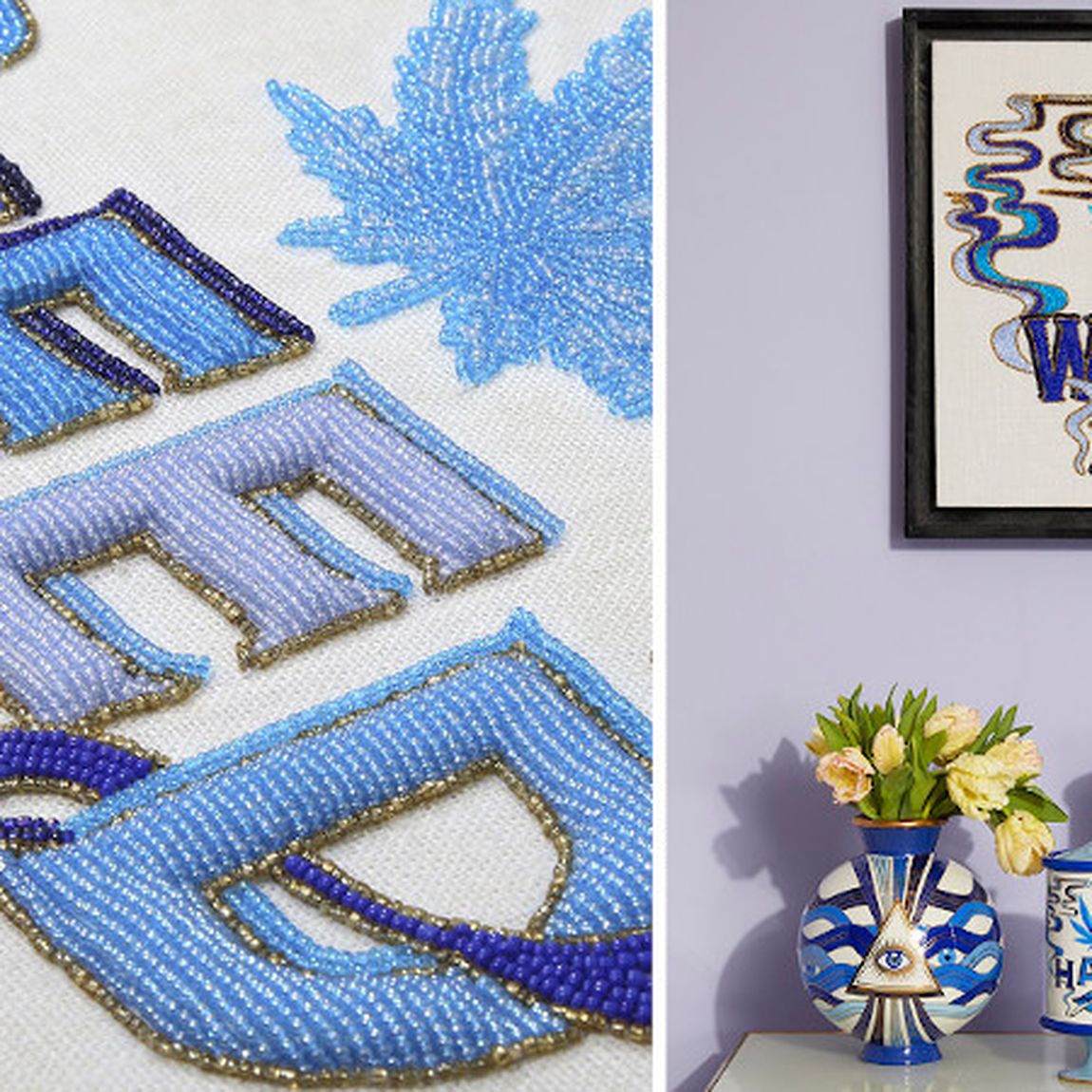 Панно Jonathan Adler WEED BEADED WALL ART Wall Art