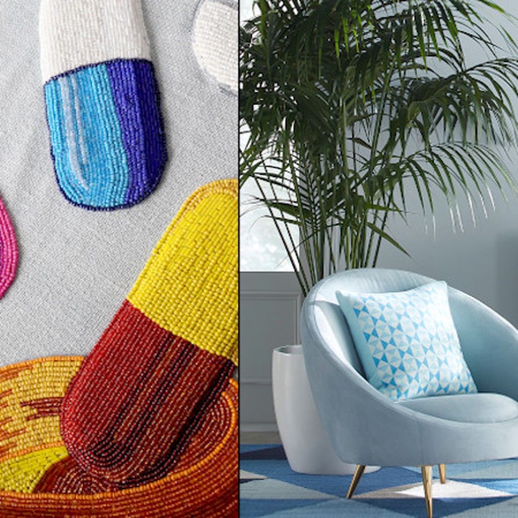 Панно Jonathan Adler HAPPY PILLS BEADED WALL ART