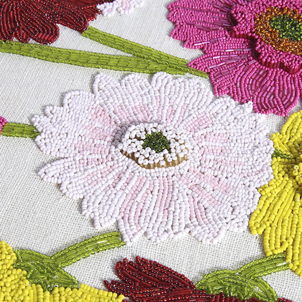 Панно Jonathan Adler FLOWER BEADED WALL ART