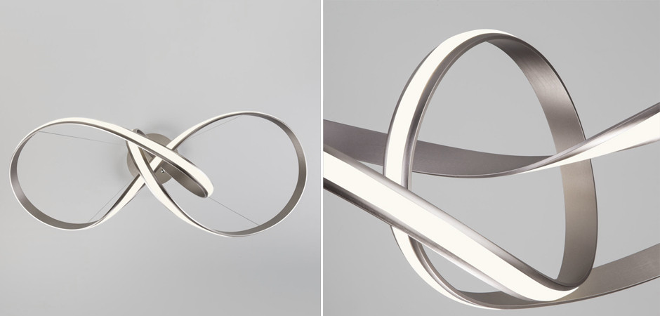 Люстра Mobius Strip Silver Chandelier
