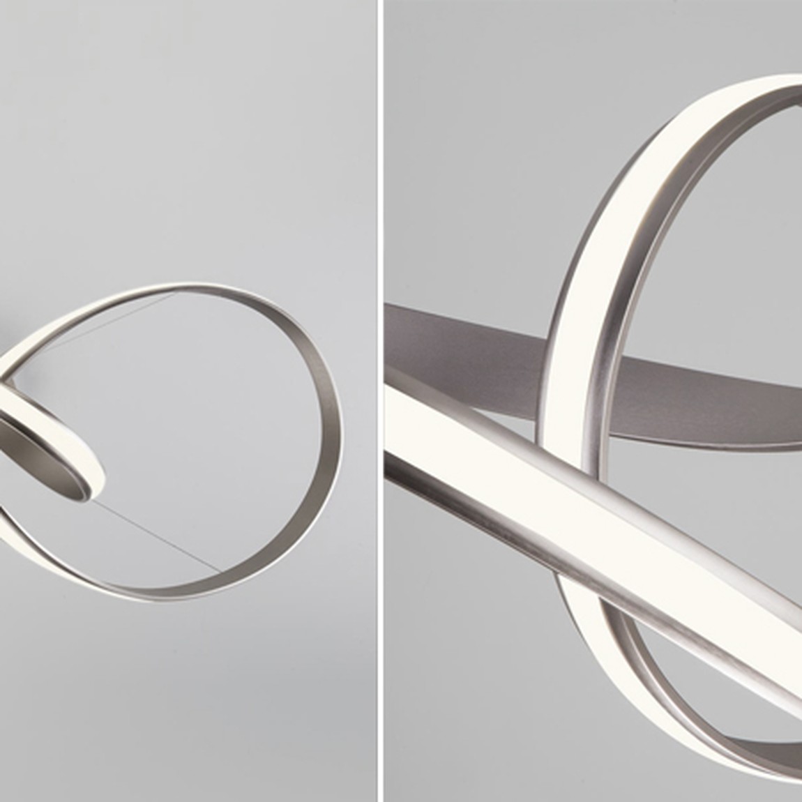Люстра Mobius Strip Silver Chandelier