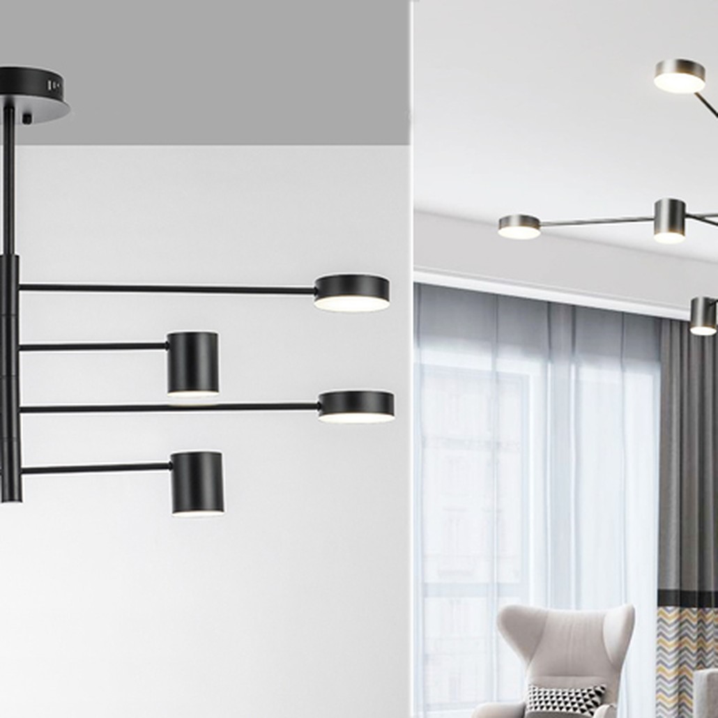 Светильник  LED Lighting Black 8 lampholders