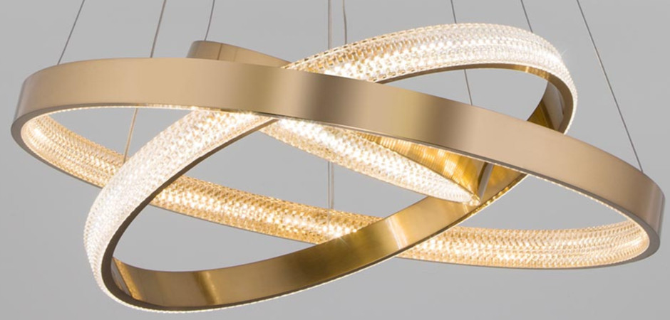 Люстра ORACLE 3 Rings Gold
