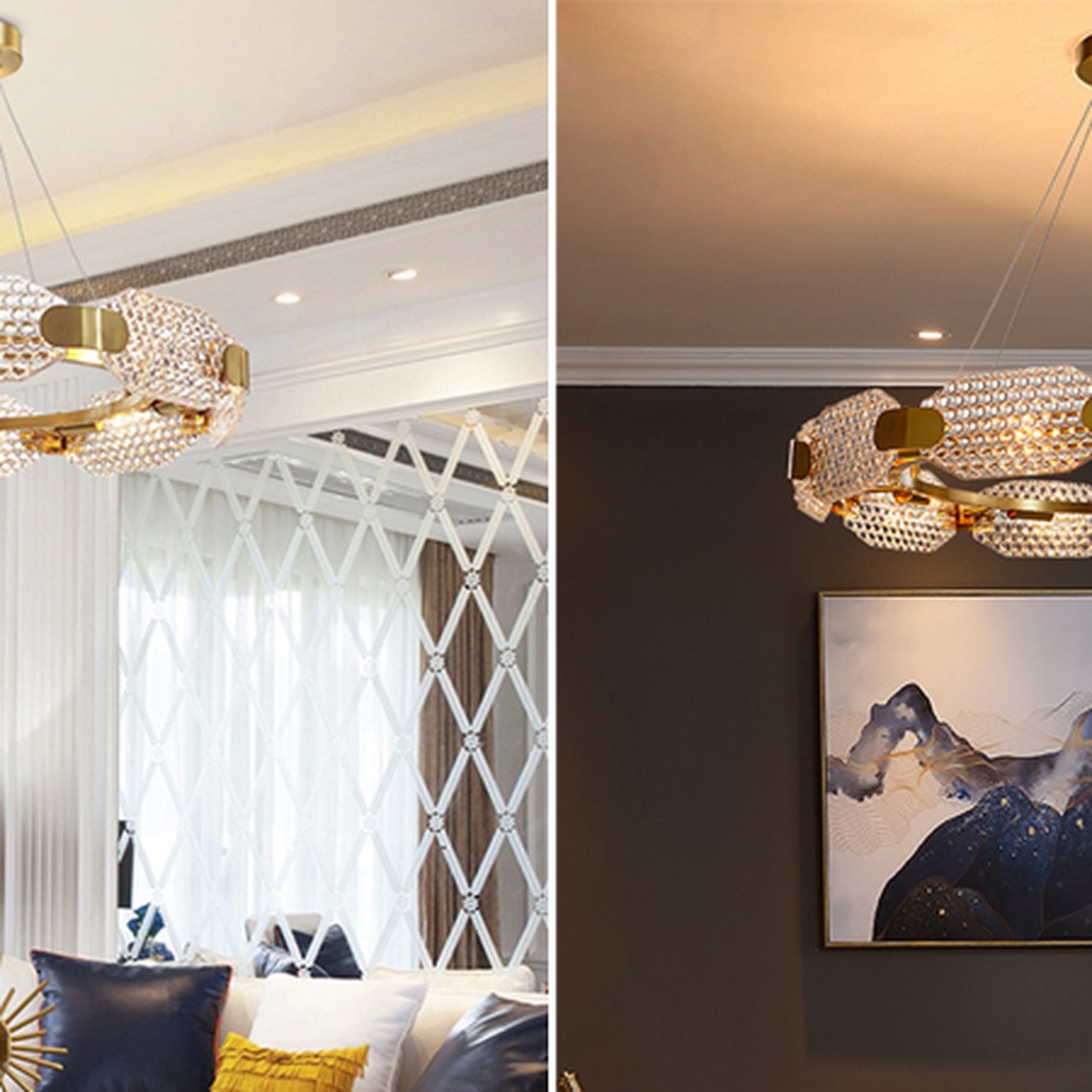 Люстра Ring shaped crystal chandelier