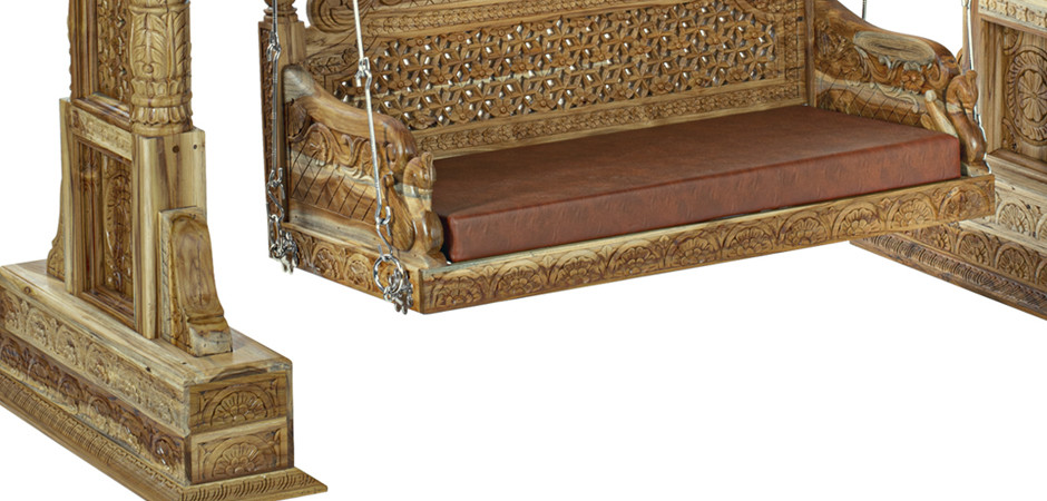 Большие Индийские качели из тика TEAK WOOD SWING