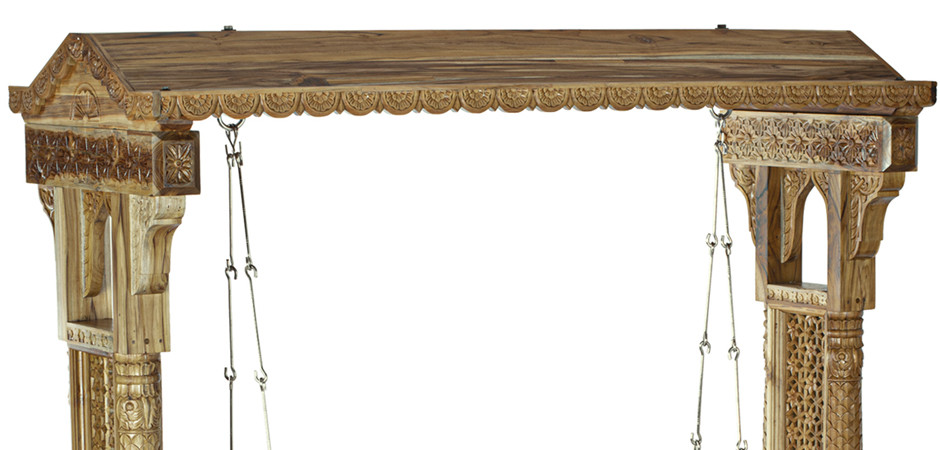 Большие Индийские качели из тика TEAK WOOD SWING