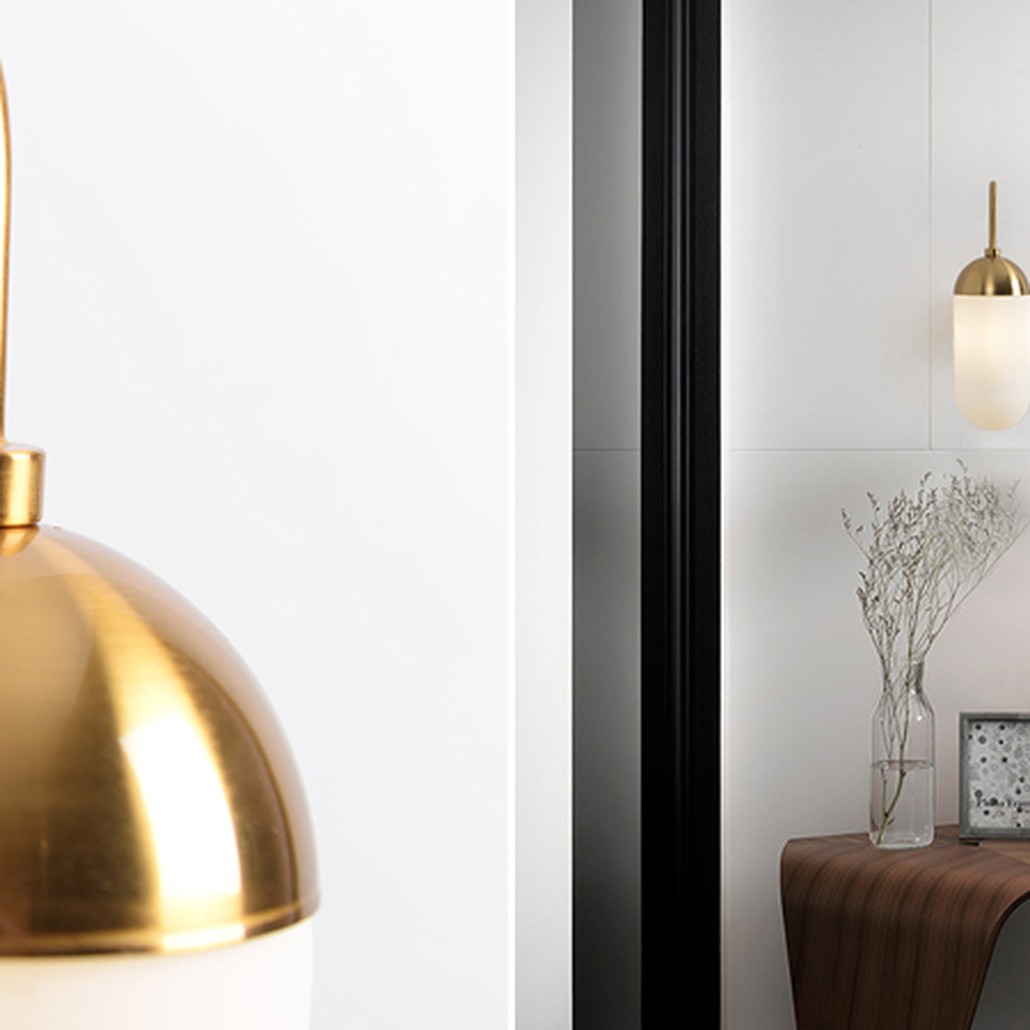 Бра Pelle Sconce short Gooseneck Clear Shade