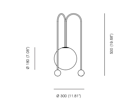 Настольная лампа Michael Anastassiades Fontana Amorosa Bell
