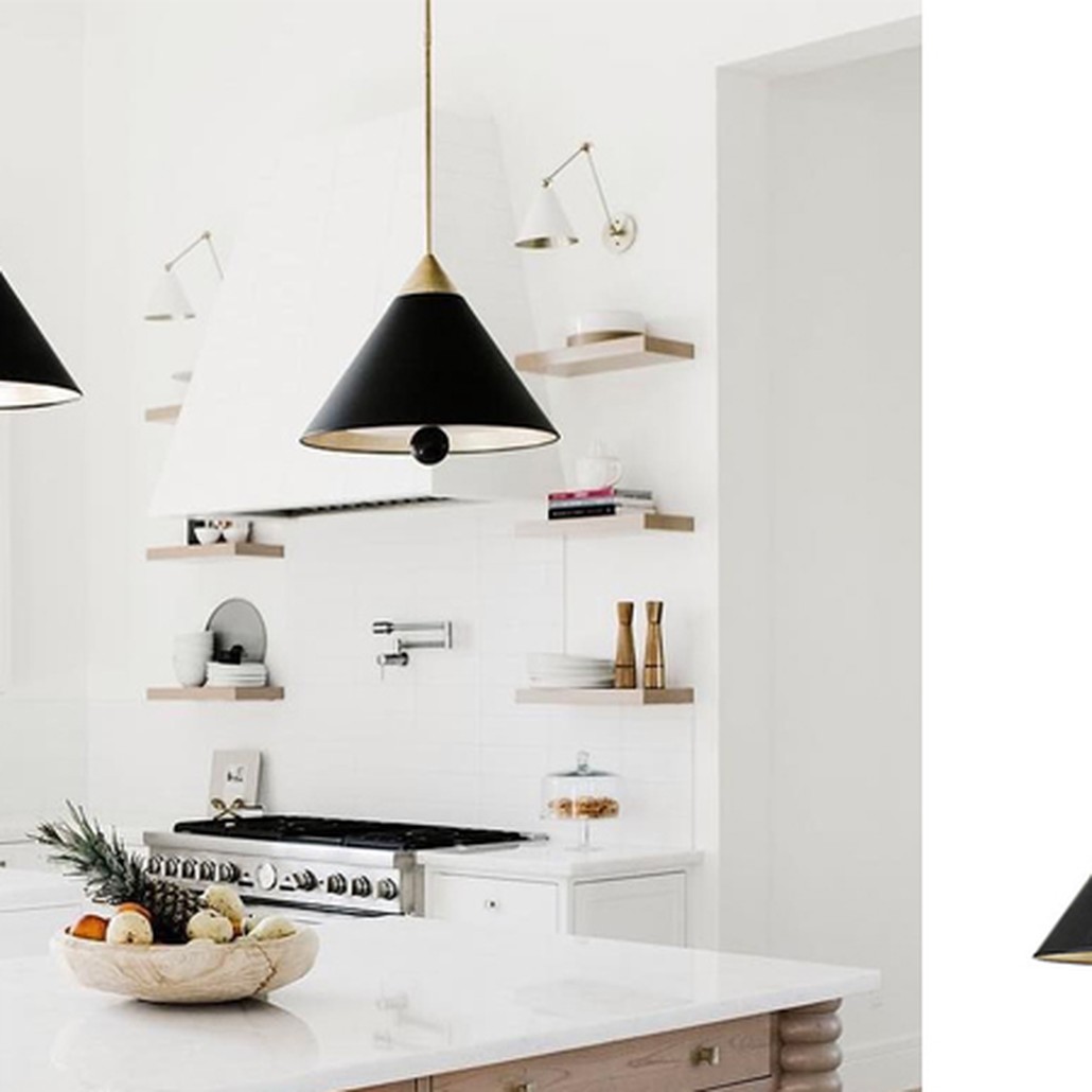 Подвесной светильник Cleo Pendant Brass & Black