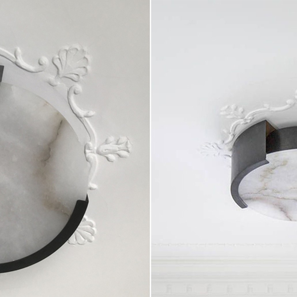 Потолочный светильник Melange Flush Mount Lamp black