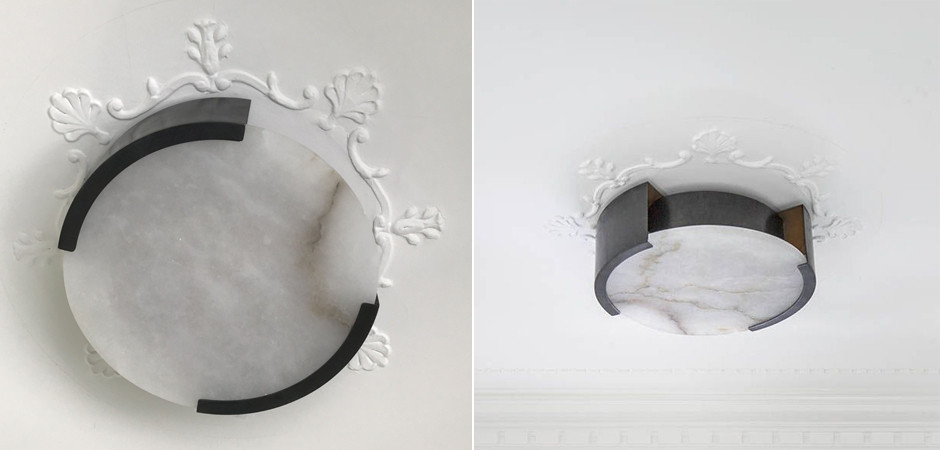 Потолочный светильник Melange Flush Mount Lamp black