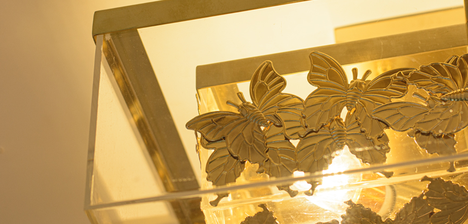 Butterfly Flush-Mount Ceiling Light
