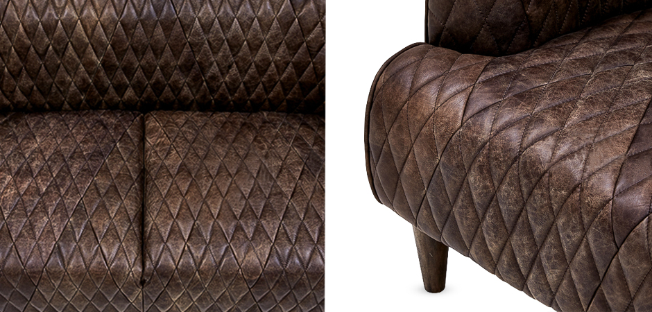 Диван Rhombuses Upholstery Triple Sofa