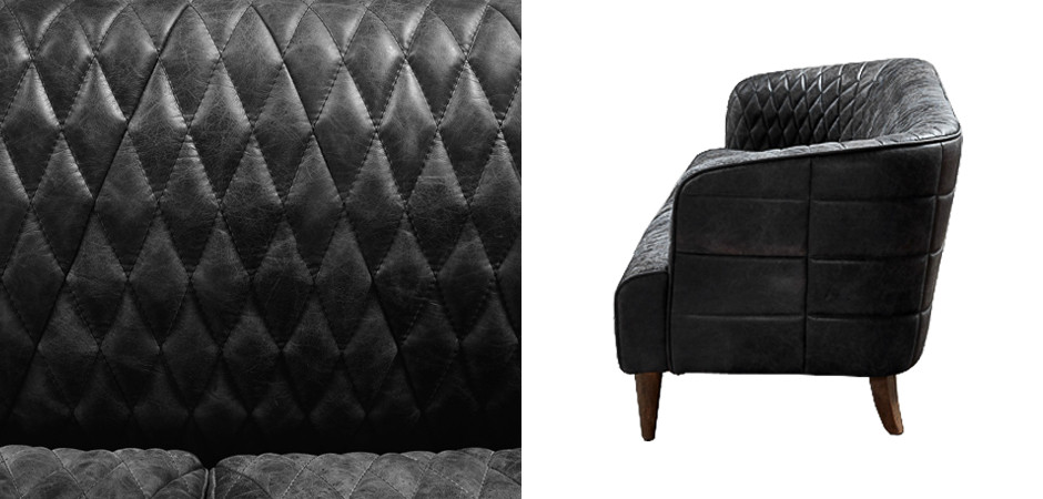 Диван Rhombuses Upholstery Graphite Sofa