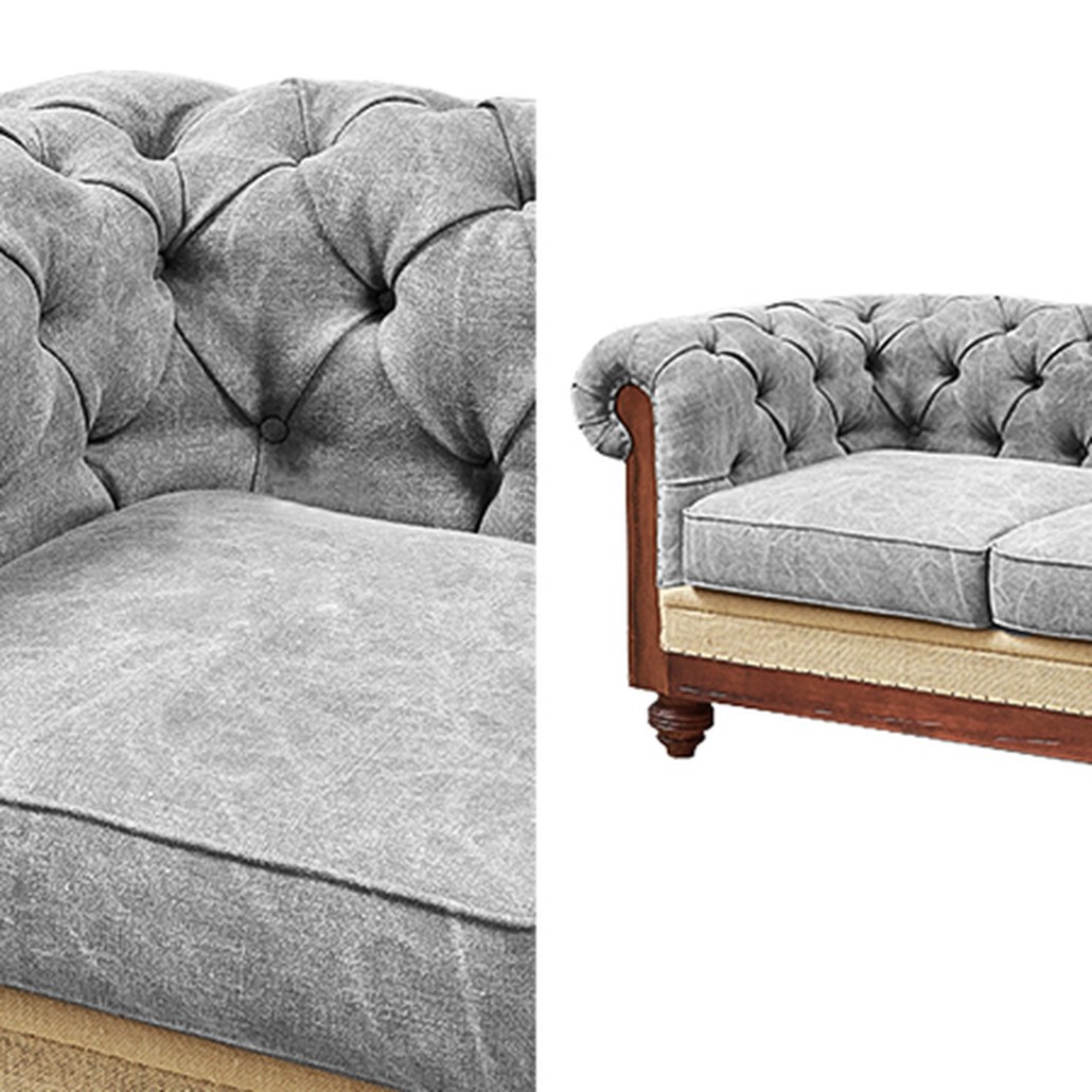 Диван Deconstructed Chesterfield Sofa double Gray