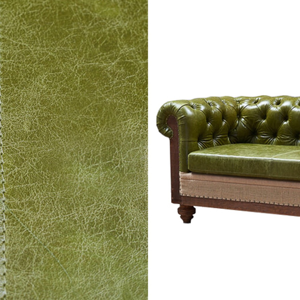 Диван Deconstructed Chesterfield Sofa double green leather