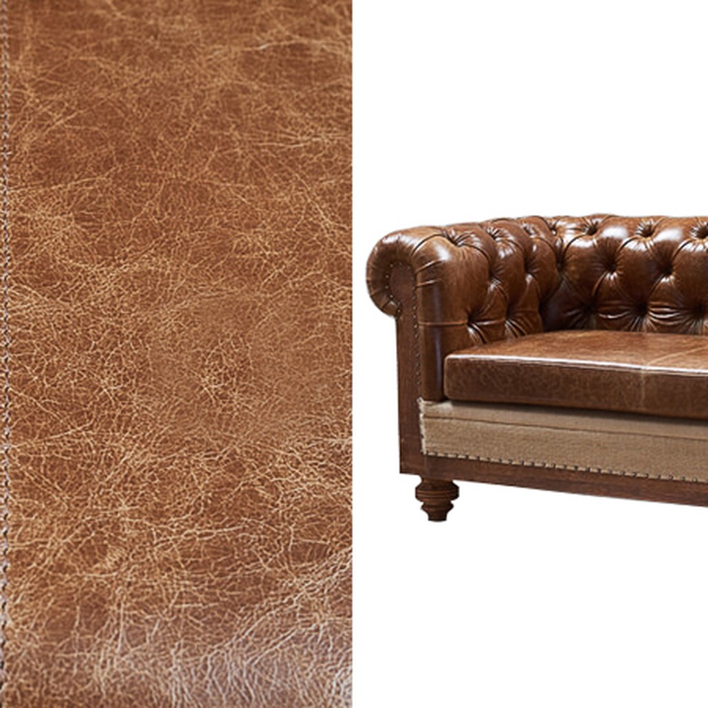 Диван Deconstructed Chesterfield Sofa double Brown leather