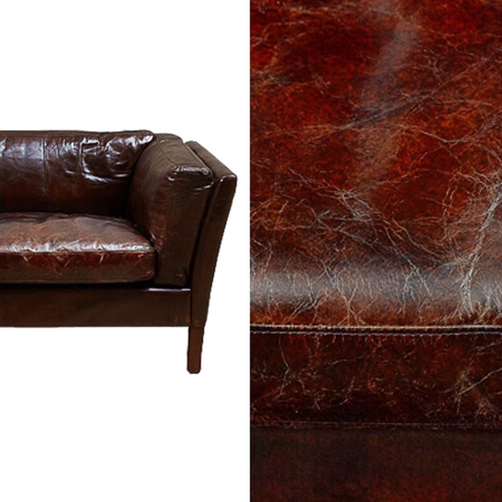 Диван SORENSEN Sofa Brown leather double
