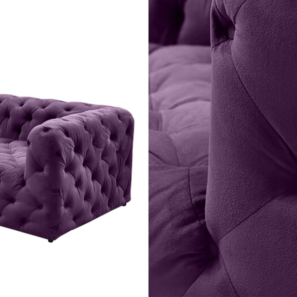 Диван Soho tufted purple velor