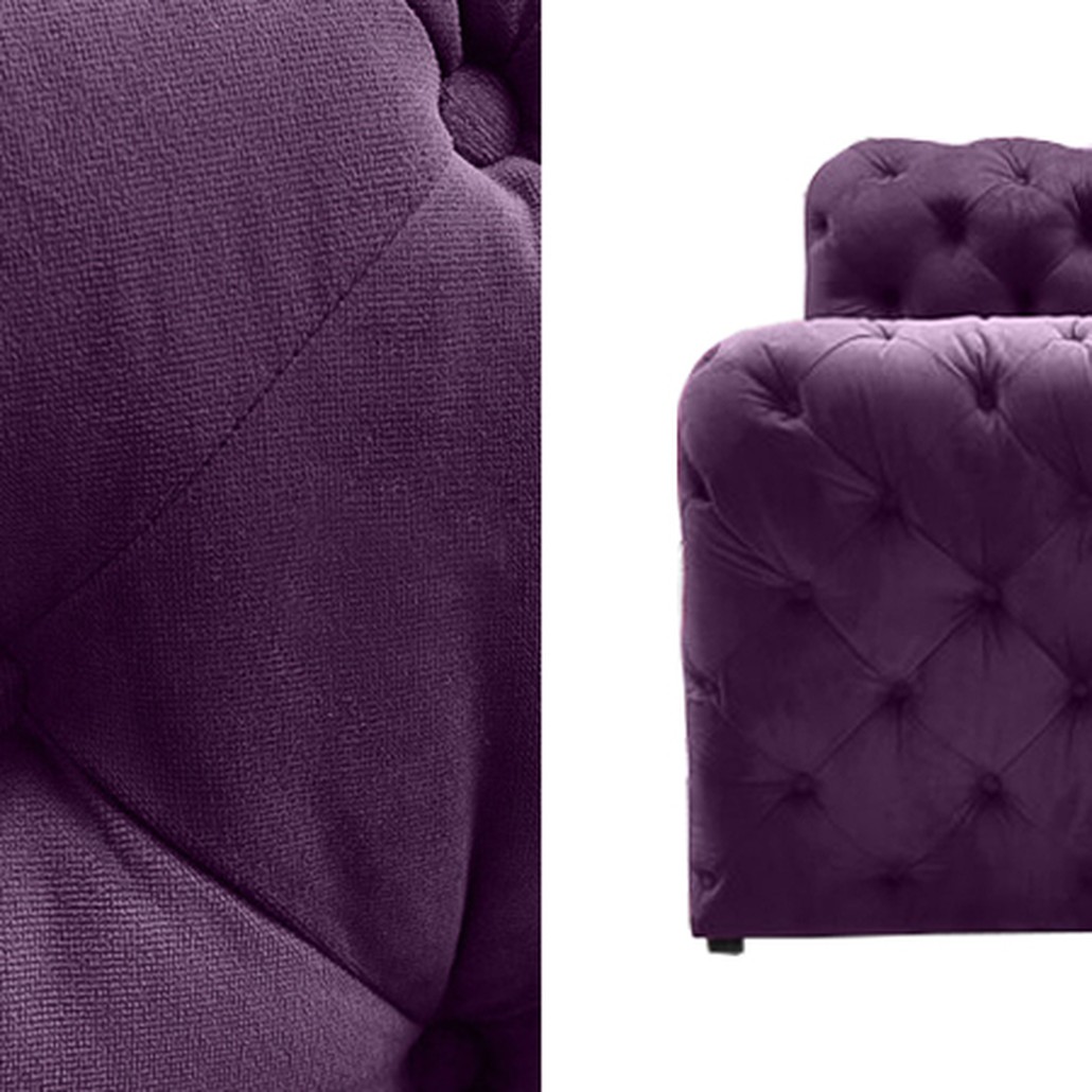 Диван Soho tufted purple velor