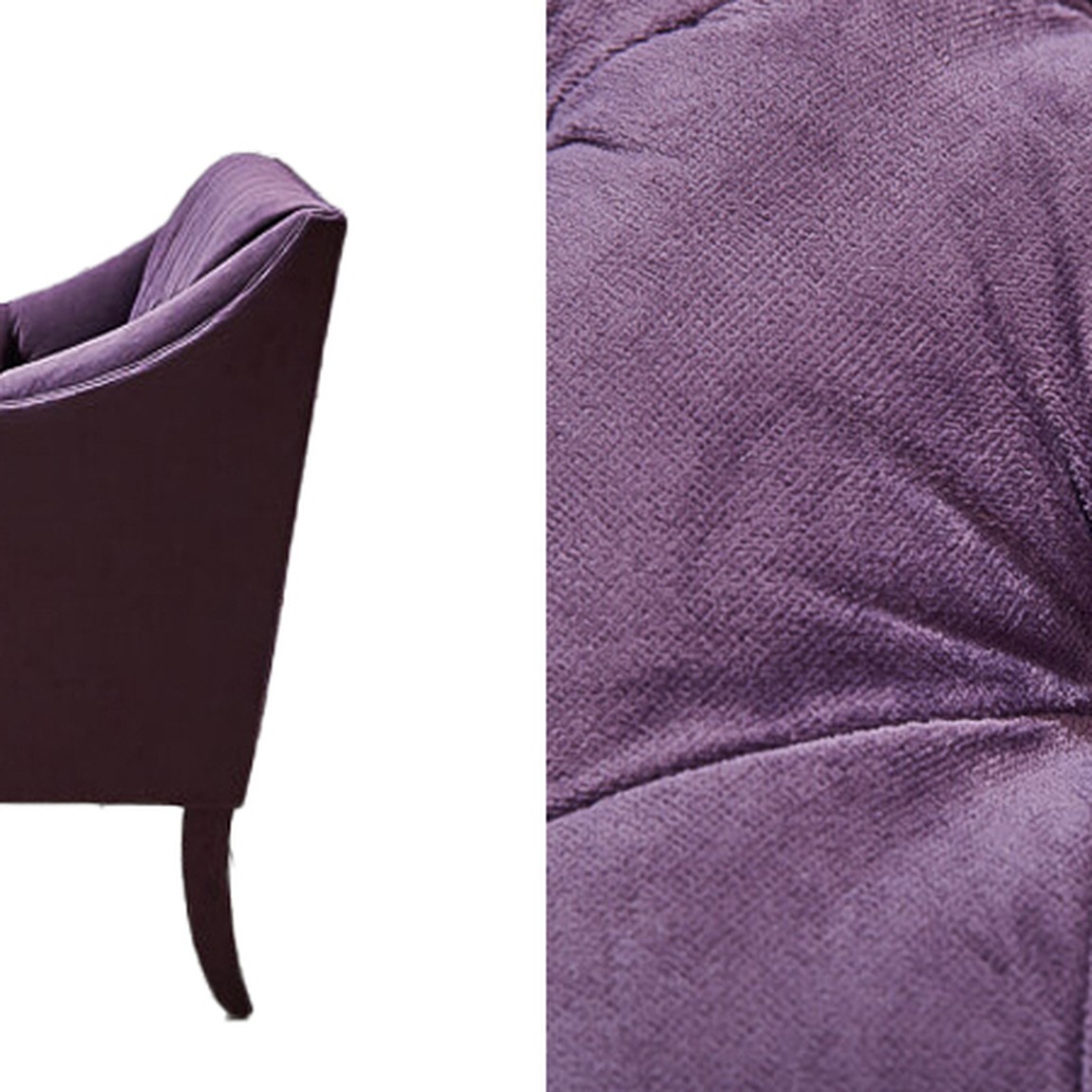 Диван Morton Capitone Sofa лиловый лен