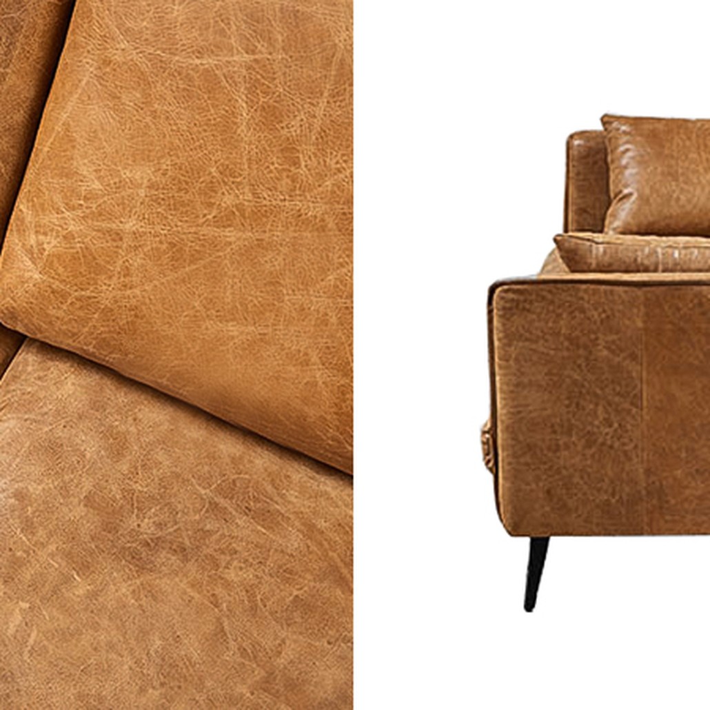 Диван Caramel Leather Triple Sofa