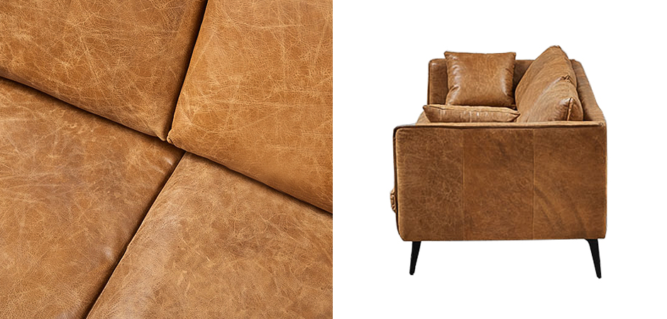 Диван Caramel Leather Triple Sofa