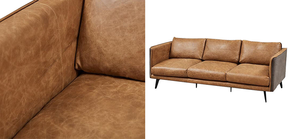 Диван Caramel Leather & Textiles Triple Sofa