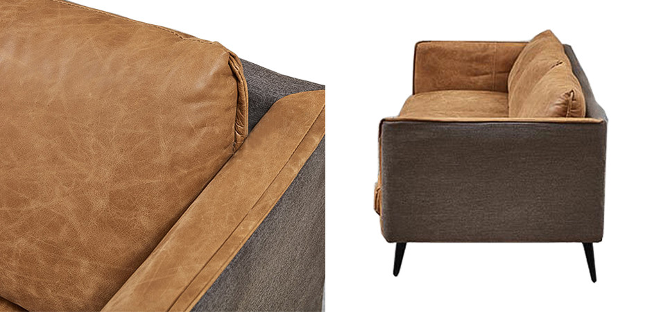 Диван Caramel Leather & Textiles Triple Sofa